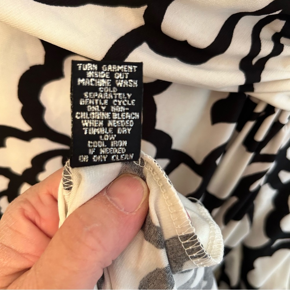 Catherine Malandrino black and white dress Size 8 - Picture 5 of 8